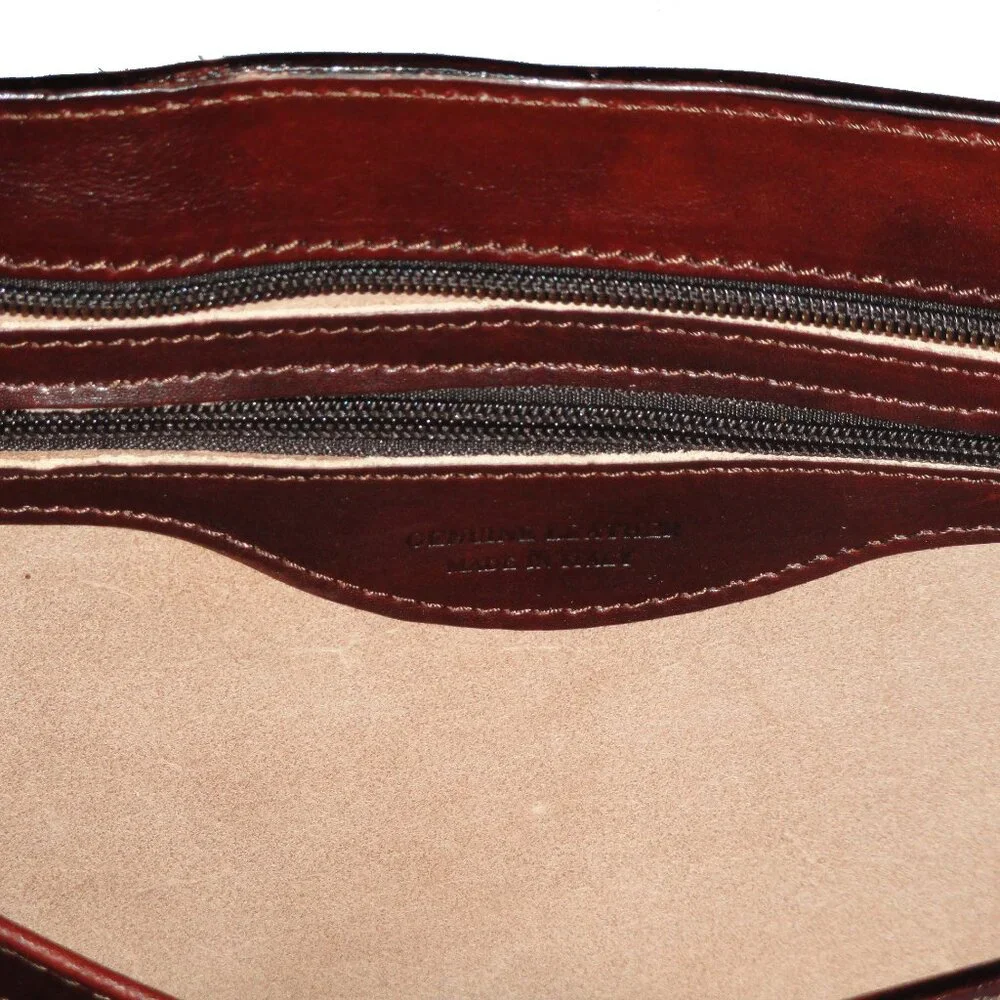 I Medici Italian Leather Briefcase